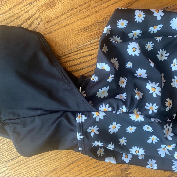 ACX daisy one piece halter cut out bathing suit - Picture 3 of 5